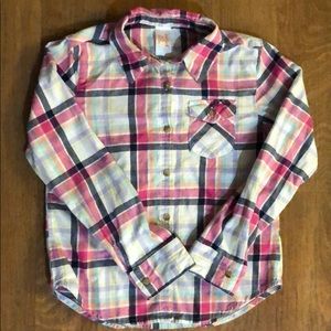 Cat and Jack Girls button down flannel